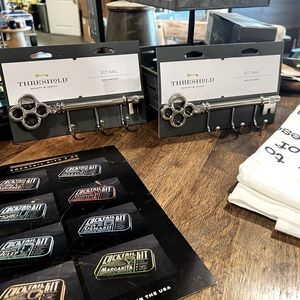 (2) Threshold Satin Nickel Skeleton Key Rails